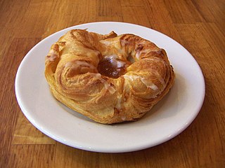 <span class="mw-page-title-main">Danish pastry</span> Multilayered, laminated sweet pastry