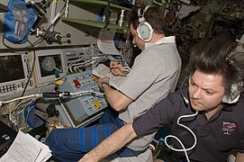 ISS-17 Sergei Volkov and Oleg Kononenko prepare the undocking of the ATV.jpg