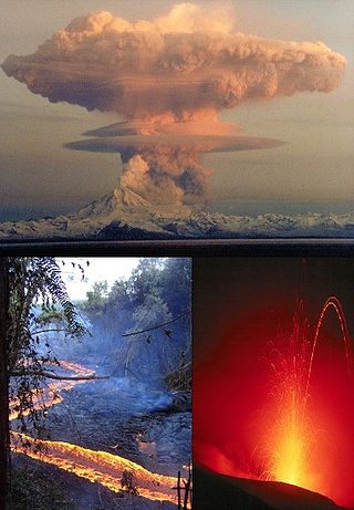 <span class="mw-page-title-main">Types of volcanic eruptions</span>