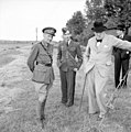 1941 mit Bernard Montgomery und Winston Churchill