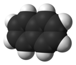 Spacefill model of naphthalene