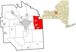 Location in Onondaga County and the state of New York.