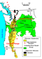 Image 5The Columbia River basalts cover portions of three states (from Geology of the Pacific Northwest)