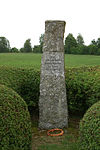 Memorial stone of the killing of king Sverker near Alvastra monastery.