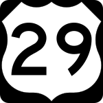 Straßenschild des U.S. Highways 29