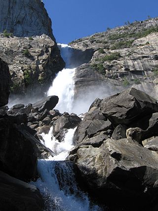 <span class="mw-page-title-main">Wapama Falls</span> Waterfall in California, United States