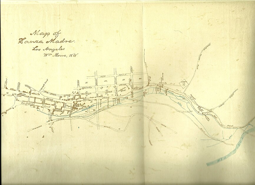 Spring and Eternity streets on an 1868 map