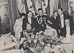 Le shah et la shahbanou reçus par Arturo Illia et son épouse en Argentine au milieu des années 1960.