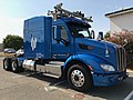 Embark Trucks autonomous semi cab on display