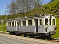 Motorwagen BCFe 4/4 11 les sept à vingt der Montreux-Berner Oberland-Bahn (MOB), 2003 bei der Museumsbahn Blonay-Chamby in Blonay