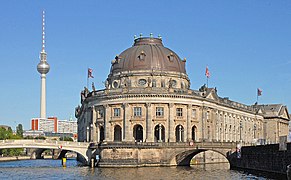 Museo Bode (1897-1904) de Berlin, en el extremo de la isla de los Museos