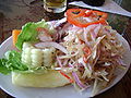 Chinguirito (ceviche de caballa) y ceviche mixto