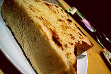 Milk toast prepared with condensed milk Condensed milk toast.jpg