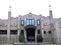 Jamea Masjid in Preston, known for its architectural design