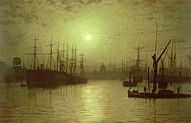 Nightfall on the Thames, 1880