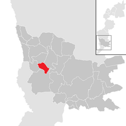 Location within Güssing district