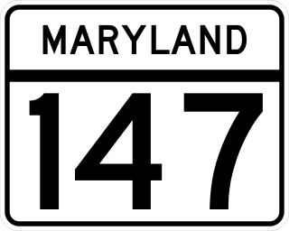 <span class="mw-page-title-main">Maryland Route 147</span> State highway in Maryland, known as Harford Road