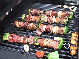 <span class="mw-page-title-main">Kebab</span> Variety of meat dishes originating in the Middle East