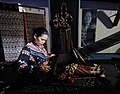 Image 8A Tboli woman weaving t'nalak from South Cotabato. (from Culture of the Philippines)