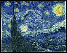 English: van Gogh's De sterrennacht (The Starry night). This Commons file is considered one of the best in the project and was a 2009 picture of the year contestant.