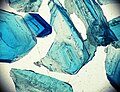 Сopper sulfate crystals