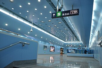 Ceiling of Gongzhufen station, Line 10