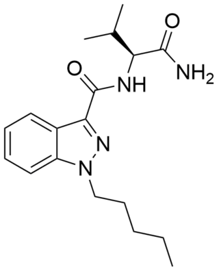 <span class="mw-page-title-main">AB-PINACA</span> Chemical compound