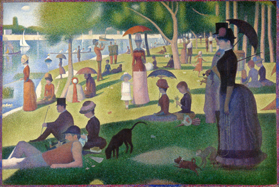 Georges Seurat: Nedjeljno poslijepodne na otoku La Grande Jatte (1884. - 1886.), ulje na platnu, 207.6 × 308 cm