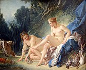 François Boucher, 'Diana går ut av badet', 1742.