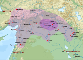 <span class="mw-page-title-main">Mitanni</span> Ancient Hurrian-speaking state in northern Syria and southeast Anatolia