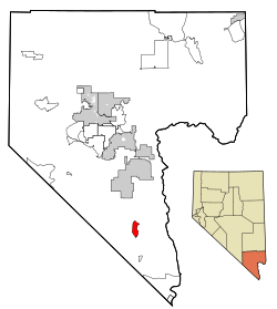 Location of Searchlight in Clark County, Nevada