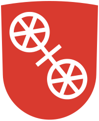 Wappen der Stadt Mainz, in seiner Darstellung seit 2008