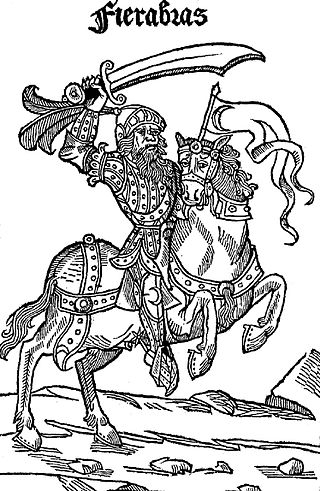 <span class="mw-page-title-main">Fierabras</span> Fictional Saracen knight in works of the Matter of France