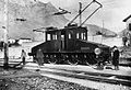 Image 49A prototype of a Ganz AC electric locomotive in Valtellina, Italy, 1901 (from Locomotive)