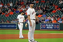 Detroit selected Justin Verlander second overall. He is a 9x All-Star, 3x AL Cy Young winner, and the 2011 AL MVP. He has led the American League in: strikeouts 5x, wins 4x, and ERA 2x. Justin Verlander (51004970761).jpg