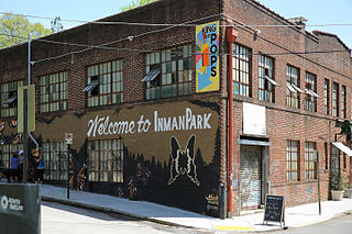 <span class="mw-page-title-main">Inman Park</span> Historic district on the east side of Atlanta, Georgia, United States