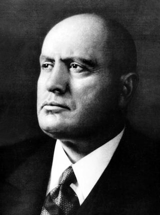 <span class="mw-page-title-main">Benito Mussolini</span> Prime Minister of Italy from 1922 to 1943