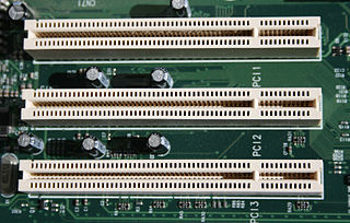 <span class="mw-page-title-main">Peripheral Component Interconnect</span> Local computer bus for attaching hardware devices