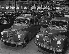 Photo taken at Longbridge in 1948 Postwar Longbridge.jpg