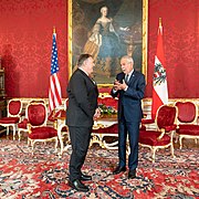 Secretary of State Michael R. Pompeo meets with Austrian President Alexander Van der Bellen (50225484858).jpg