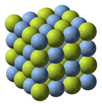 Kristalstructuur van zilverfluoride