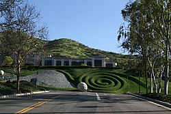 Ornate landscaping in front of a Westlake Village office building