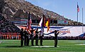U.S. Army color guard on the field before the 2023 Sun Bowl