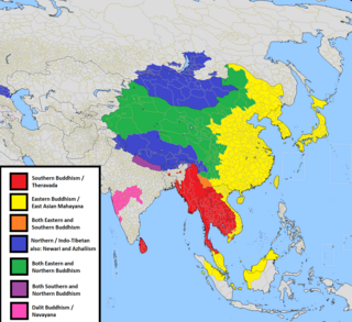 <span class="mw-page-title-main">Southern, Eastern and Northern Buddhism</span> Buddhist branches in Asia by region