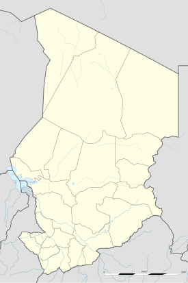 Carte des aéroports du Tchad