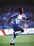 Photo de George Weah en 1992.