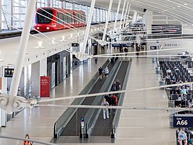 Moving sidewalk.