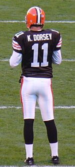 Dorsey during his tenure with the Cleveland Browns Dorseycle.jpg