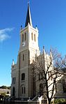 Large church building with neo-Gothic elements, complex saddle roof with barge-boarding at covered g Designed by J L Leeb. Corner stone laid in 1844, inaugurated 1847, pulpit designed by Anton Anreith, Type of site: Church Current use: Religious: Church. .