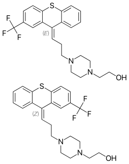 Flupentixol Typical antipsychotic drug of the thioxanthene class